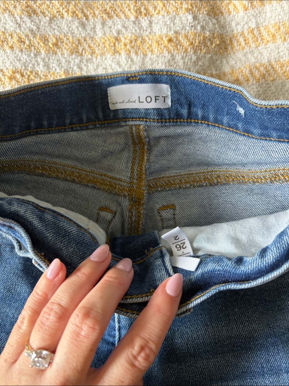 LOFT Women's Light Blue Denim Jeans
